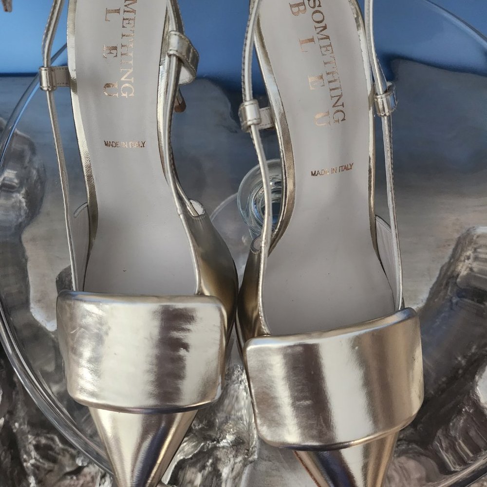 Something Bleu Metallic Heels - image 8